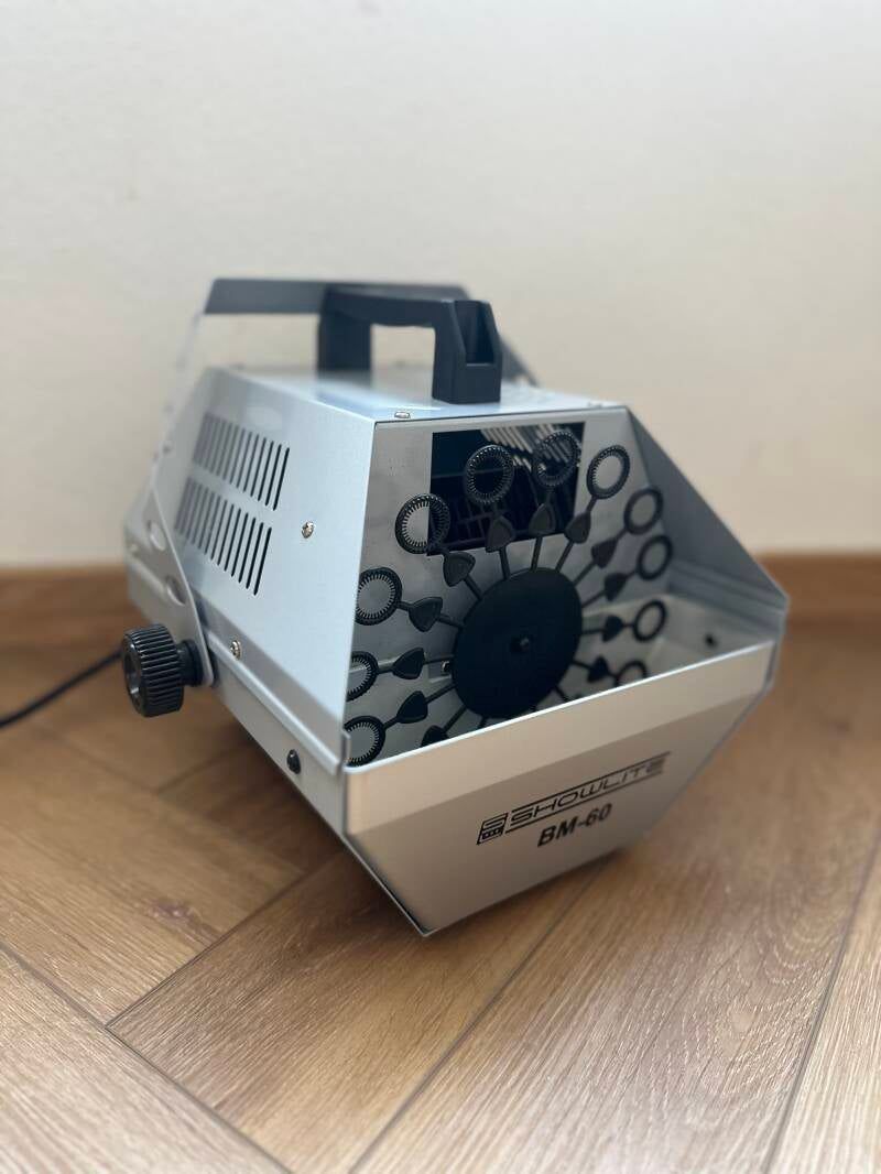 Seifenblasenmaschine in Silber