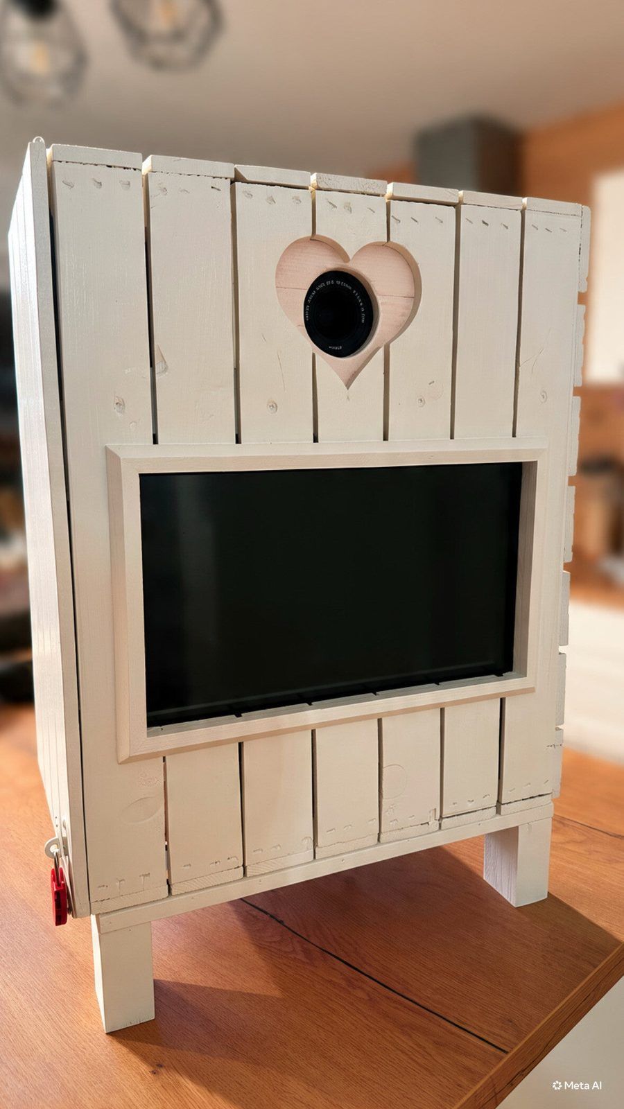 Fotobox Rustikal im hellen Holz-Look